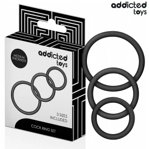 ADDICTED TOYS - ZESTAW PIERÅCIENI SILIKONOWYCH MODEL 2